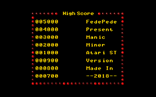 Manic Miner atari screenshot